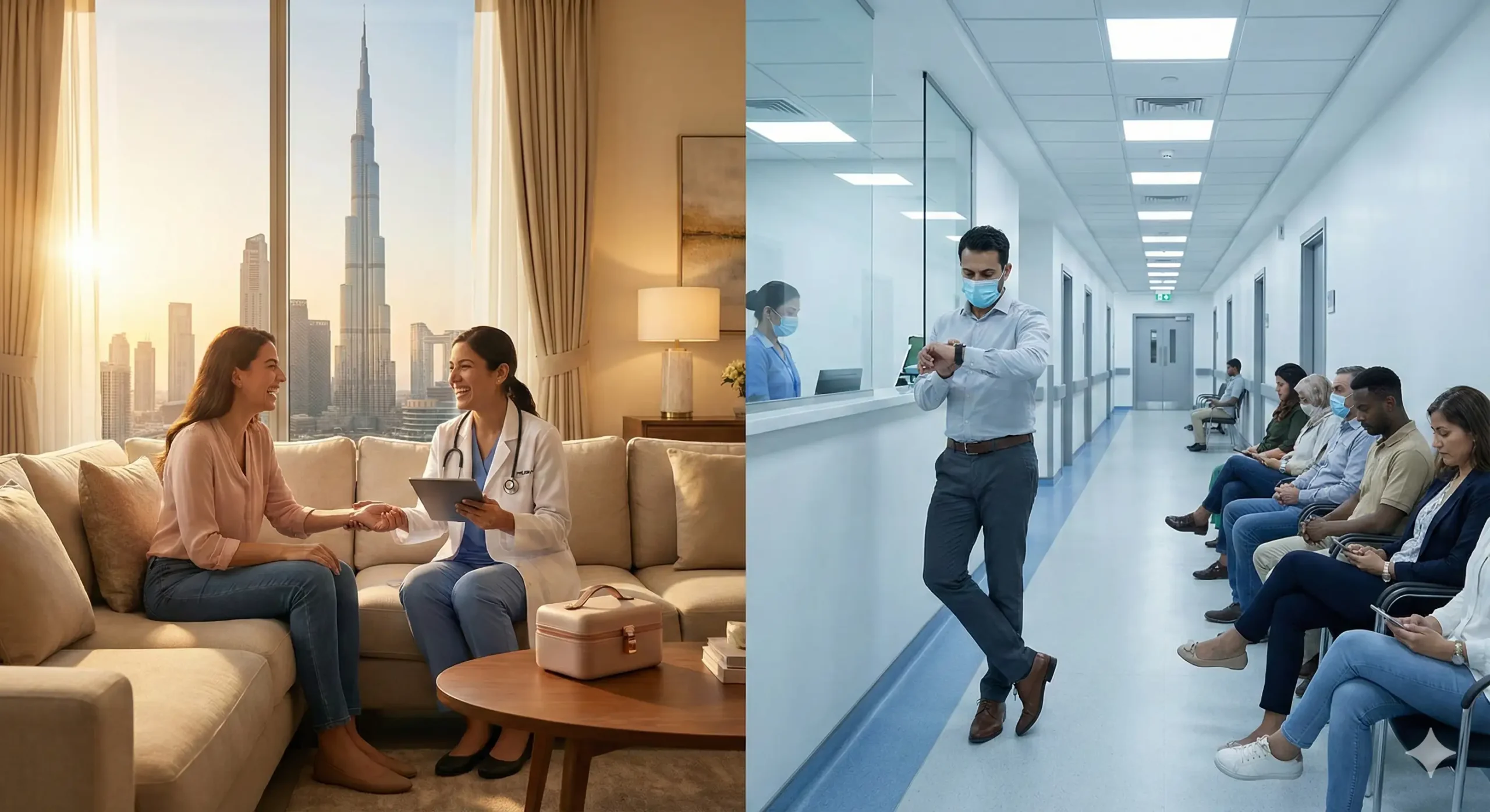 doctor on call vs. clinic visits